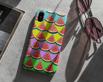 Niedliche, Bunt, Sommer Gefühl, Fruchtige Wassermelone Handyhülle | Summertime Wassermelonen Scheiben Design Handyhülle - Passend für iPhone & Samsung