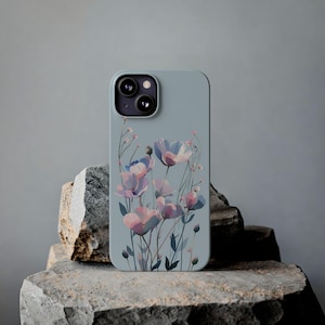 Petit Florals, Impressionistic, Beautiful, Simplistic, Pastel, Elegant Phone Case/ Phone Cover - Simple Flowers Design - iPhone & Samsung