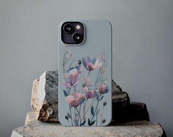 Petit Florals, impressionistisch, schön, simpel, pastellig, elegante Telefonhülle / Telefonabdeckung - einfaches Blumendesign - iPhone & Samsung