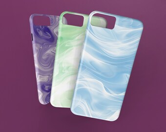 Mehrere Designs - Marmorierung Farbe Design Handyhülle / Handyhülle - Buntes abstraktes Marmor Design - iPhone & Samsung