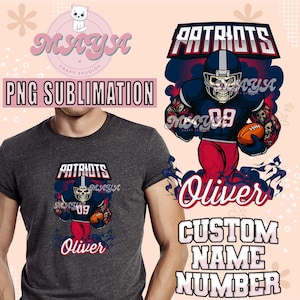 Personalisierte Name und Nummer Bunzmann Maskottchen PNG Sublimation, Team Clipart, Druckbares Design, Spieltag Shirt, Sport Papa PNG, Mama Geschenk, Individuell