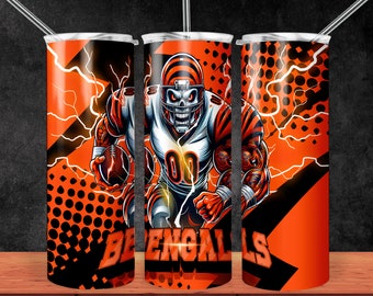 Bengal 20oz Skinny Tumbler Sublimation Designs, 20oz Skinny Tumbler for Straight Png, Tumbler Wrap PNG Digital Download