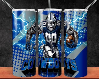 Cowboys 20oz Skinny Tumbler Sublimation Designs, 20oz Skinny Tumbler for Straight Png, Tumbler Wrap PNG Digital Download