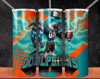 Dolphin 20oz Skinny Tumbler Sublimation Designs, 20oz Skinny Tumbler for Straight Png, Tumbler Wrap PNG Digital Download