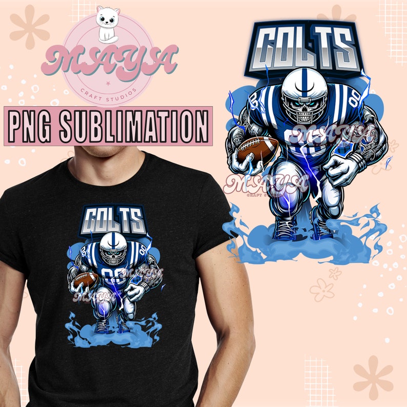 Colt Mascot PNG Sublimation, Team Clipart, Printable Design, Game Day ...