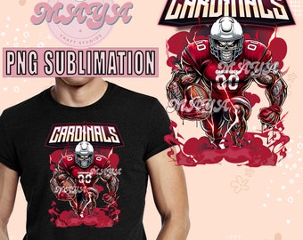 Cardinal  Mascot PNG Sublimation,  Team Clipart, Printable Design, Game Day Shirt, Sport Dad PNG,  Mom Gift