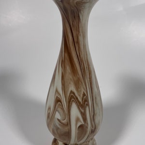 Vintage Handmade Montana Swirl Clay Pottery - Signed - Brown and Tan
