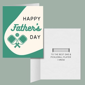 Happy Father's Day Beste Pickleballer en Papa Wenskaart, Pickleball Vaderdag Papa Cadeau, Gelukkige Verjaardagskaart voor vaders, vaders, man