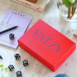 Red Yatzy (Yahtzee), Modern Coffee Table Game