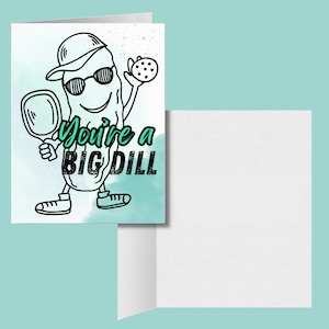 Hai quel biglietto d'auguri Pickleball BDE (Big Dink Energy), divertente regalo unico Pickleball, biglietto moderno per Pickle Baller, giochi di parole Pickleball