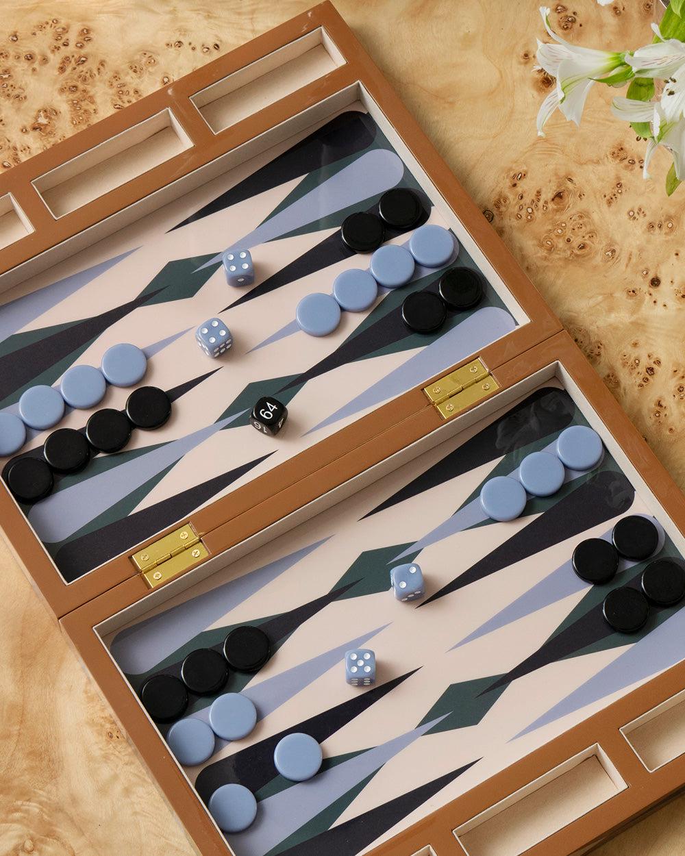 Modern Backgammon Luxury Lacquered Backgammon Set, Modern Coffee Table Games - Etsy
