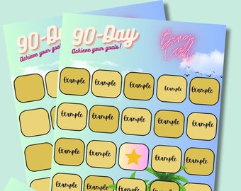 Waikiki-style 90-Day Year Bingo Card