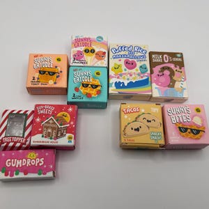 Cajas y contenedores Miniverse VACÍOS adicionales Paquetes de mini alimentos VACÍOS