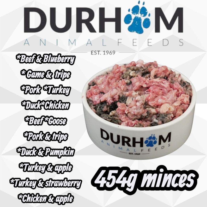 Durham Raw Dog Food – Meat Variety Pack, 454g - Etsy UK