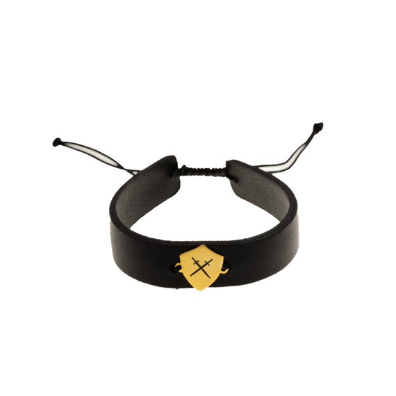 アクセサリー 18k(750) engraved adjustable bracelet Swords Engraving 18k Gold/silver Plated Brass on Real