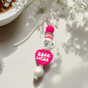Beaded bookmark, book accessories