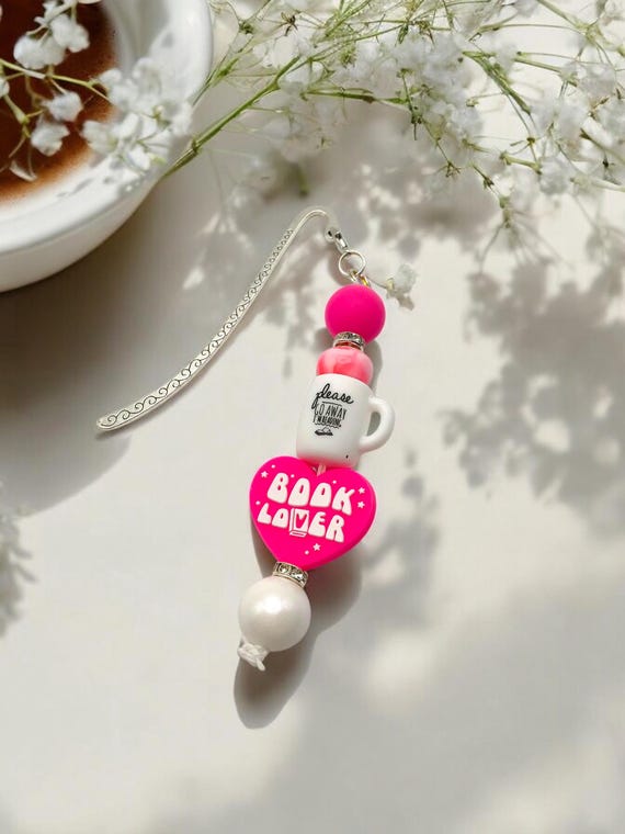 Beaded bookmark, book accessories