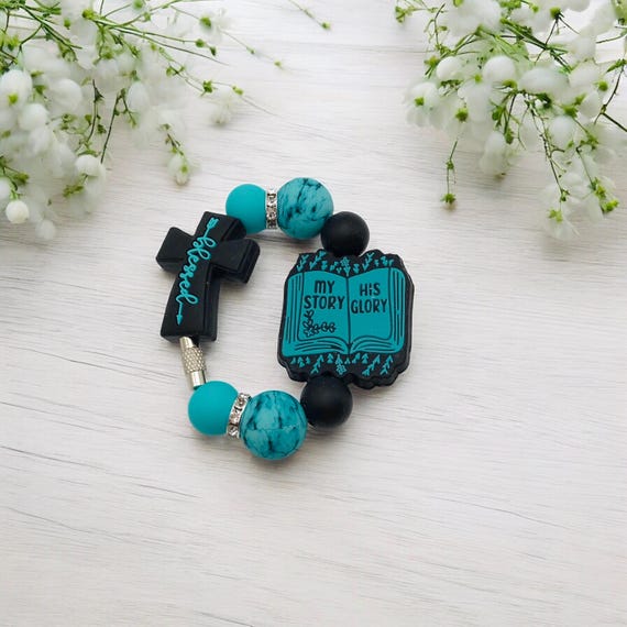 Religious tumbler charm, Stanley cup charm