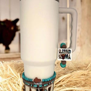 Decorated tumbler, tumbler charms and accessories