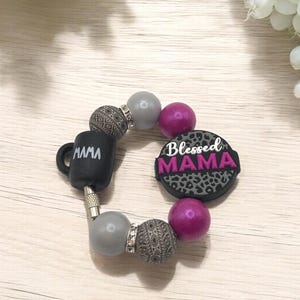 Beaded tumbler charm, tumbler accessories, Stanley accessories