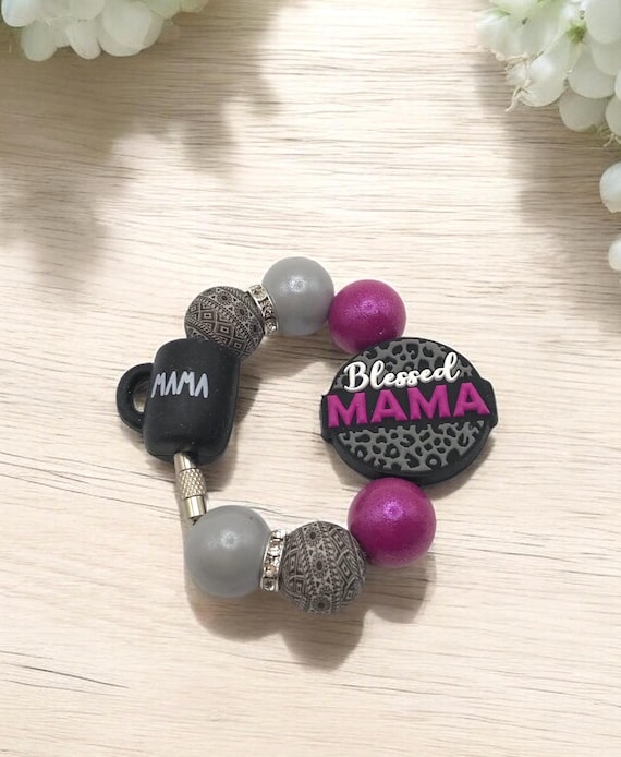 Beaded tumbler charm, tumbler accessories, Stanley accessories