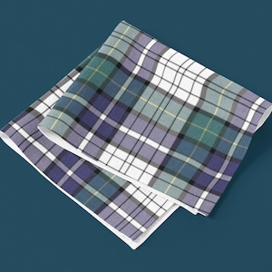 Teal Blue Plaid Seamless Pattern | Navy Tartan Digital Paper (Printable)
