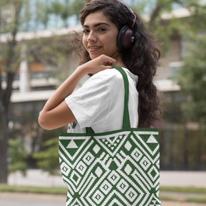 Patrón geométrico tradicional laosiano sin costuras / Diseño textil étnico moderno / Descarga digital en AI, EPS y PNG