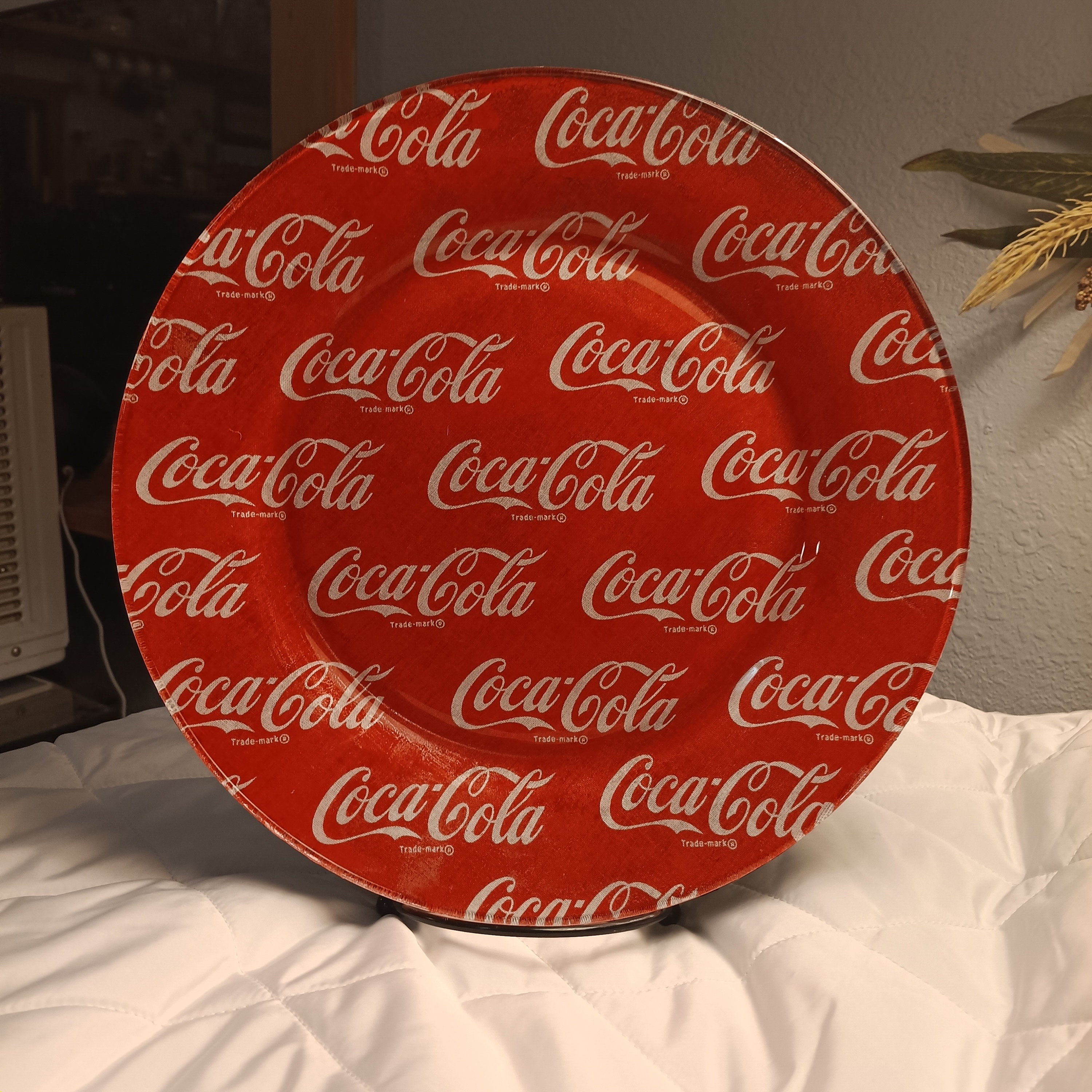 Coca Cola Glass Plate - Etsy