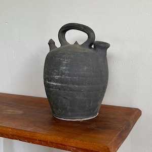 Vintage Spanish jug, black water jug