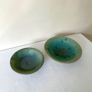 vintage pottery bowls, handmade bowls