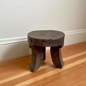 Antique African stool - primitive stool - wood stool