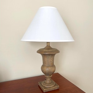 Vintage wood table lamp base