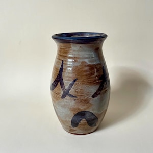 Mid-century vase, abstract vase, handmade pottery