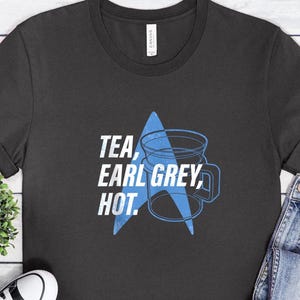 Star Trek Shirt Enterprise Starfleet tshirt the next generation Startrek gifts nerd shirt Earl Grey Sci-Fi Enthusiast Space-Inspired