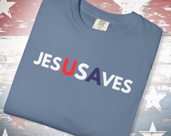 USA Shirt Comfort Colors | Patriotic Shirts, Independence Shirt, 4Th July For Women, USA T-shirt, American Flag, Jesus Loves you Shirt