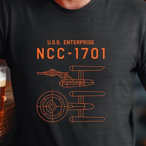 Star Trek Shirt Enterprise Starfleet tshirt the next generation Startrek gifts nerd shirt Sci-Fi Adventure Sci-Fi Enthusiast Space-Inspired