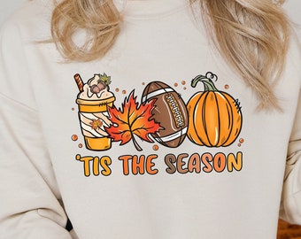 Retro Pumpkin Spice Girl Sweatshirt Autumn Pumpkin Patch Its Fall Yall Tis The Season Shirt Happy Fall Yall shirt football its fall yall