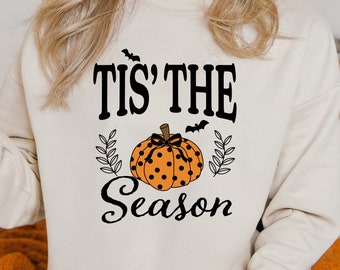 Tis The Season Sweatshirt | Retro Fall Coquette Bow Sweatshirt Autumn Its Fall Yall Tis The Season Shirt Happy Fall Yall shirt pumpkin patch
