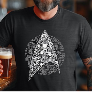Star Trek Shirt Enterprise Starfleet tshirt the next generation Startrek gifts nerd shirt Sci-Fi Enthusiast Space-Inspired