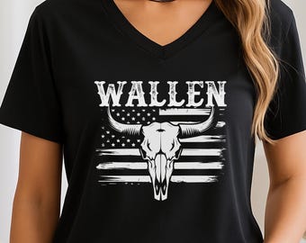 Wallen V-Neck Shirt| Country music, country singer, Country Music, Festival Shirt, Concert Apparel, Music Lover Gift, Concert, Hardy