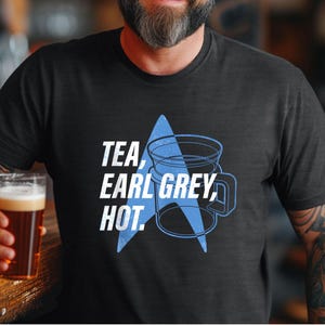 Star Trek Shirt Enterprise Starfleet tshirt the next generation Startrek gifts nerd shirt Earl Grey Sci-Fi Enthusiast Space-Inspired