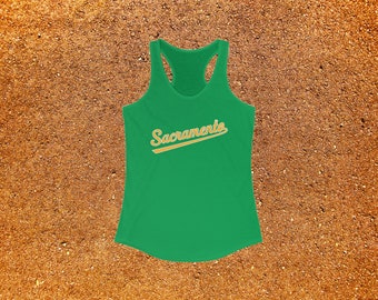 Canotta Sacramento Racerback - Sactown / Sactownish / 916 / Oakland A's / Sacramento A's / Oakland Athletics / Maglietta da baseball / Maglietta MLB / Fan degli A's