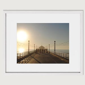 Framed California Pier Print | Fine Art Huntington Beach California Photograph | Huntington Beach Sunset Wall Art | Cali Sunset Home Decor