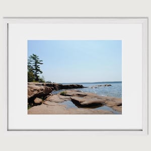 Framed Canadian Shield Print | Fine Art Lake Huron Photograph | Muskoka Ontario Wall Art | Muskokan Lakes Home Decor