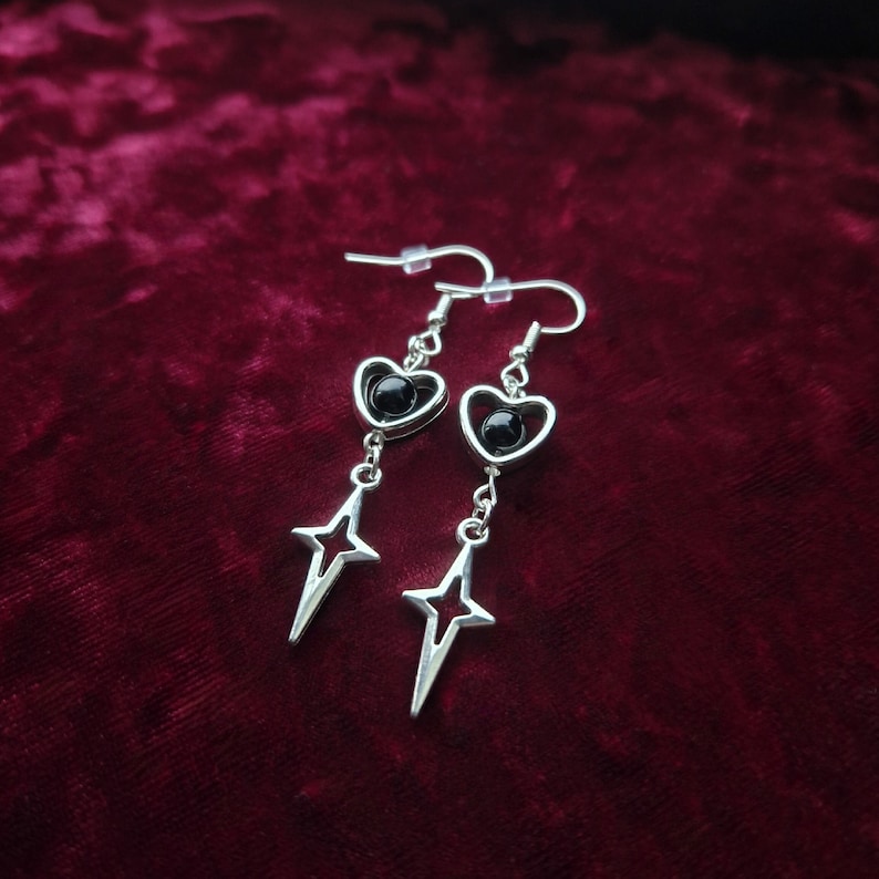 Gothic Statement Dangling Handmade Earrings