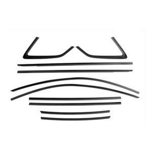 Black Window Trims for Audi A4 Sportback B9.5 2024-2025 Blackout dechrome Night package chrome delete