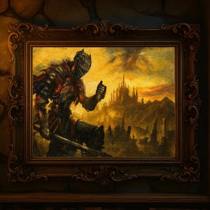 Póster digital de Dark Souls: Soul of Cinder, arte de pared, impresión digital, regalo para jugadores, videojuego, decoración del hogar, descarga instantánea, póster colgante, lienzo