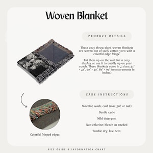 Berserk Eclipse Woven Blanket, Dark Fantasy Wall Hanging, Throw Cozy Jacquard Rug, Home Decor Gift For Him, Gothic Tapestry For Anime Fans image 4