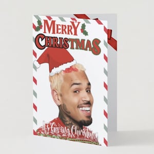 Frohe Weihnachten Chris Brown Themen-Karte