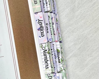 Pestañas bíblicas laminadas - Regalos cristianos - Estudio bíblico - Diario bíblico - Devocional - Regalo